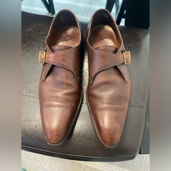 Gaziano & Girling Other - GAZIANO & GIRLING Carnegie Handmade oak Leather monk Shoes 10E / US 9 READ DESC